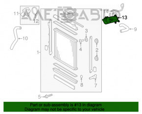 Corpul termostatului Toyota Sequoia 08-16