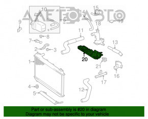 Корпус термостата Lexus RX300 RX330 RX350 RX400h 04-09