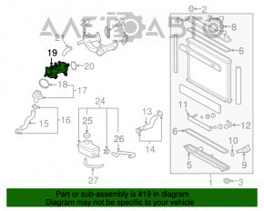 Corpul termostatului asamblat pentru Lexus LS460 07-12