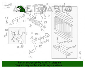 Teava metalica a sistemului de apa pentru Lexus RX300 RX330 04-06.