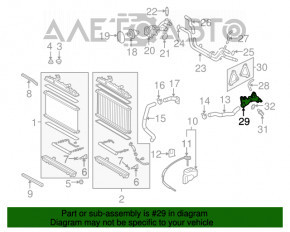 Flanșa sistemului de răcire Lexus RX350 10-15 tip 1