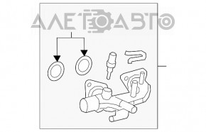 Sistem de răcire flanșă motor Toyota Sienna 17-20 3.5