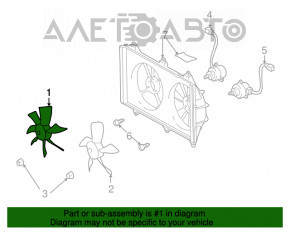 Крыльчатка вентилятора охлаждения правая Lexus RX300 98-03 7 лопастей