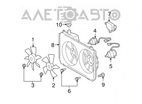 Rotor ventilator de racire dreapta Lexus RX300 RX330 04-06 nou original