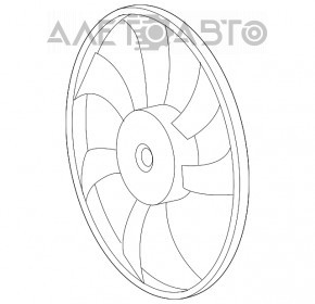 Paletele ventilatorului de răcire dreapta pentru Toyota Highlander 11-13 hibrid