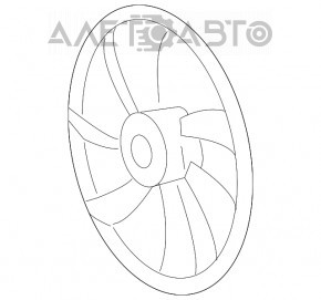 Крыльчатка вентилятора охлаждения правая Lexus ES350 13-18 OEM