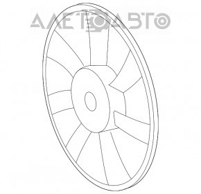 Paletele ventilatorului de răcire dreapta pentru Lexus ES300h 13-18.