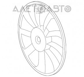 Paletele ventilatorului de răcire stânga pentru Lexus NX200t NX300 15-21