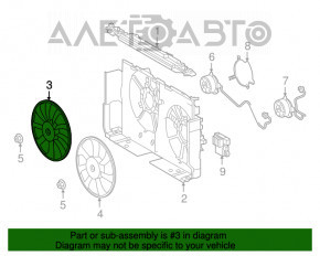 Paletele ventilatorului de răcire stânga pentru Lexus NX200t NX300 15-21, nou, original OEM