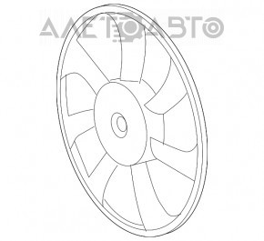 Paletele ventilatorului de răcire drept al Lexus NX200t NX300 15-21