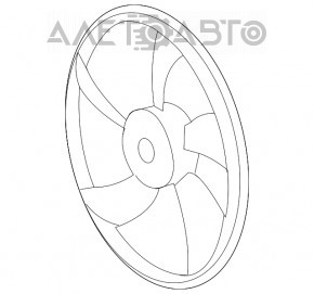 Paletele ventilatorului de răcire stânga pentru Lexus LS460 LS600h 07-12.