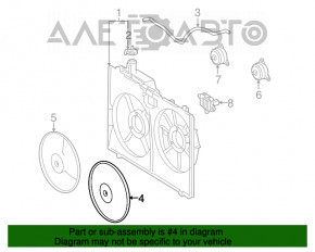 Motorul ventilatorului de răcire stânga pentru Toyota Highlander 08-13 3.5