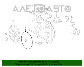 Paletele ventilatorului de răcire stânga pentru Lexus ES350 13-18, nou, original