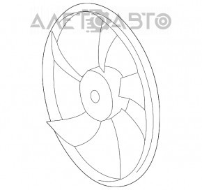 Paletele ventilatorului de răcire stânga pentru Lexus IS250 14-20