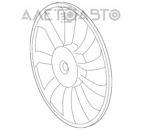 Paletele ventilatorului de răcire stânga Toyota Rav4 13-18 hibrid.