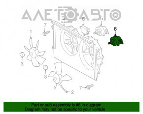 Motorul ventilatorului de răcire stânga pentru Toyota Sienna 04-10