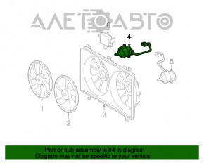 Motorul ventilatorului de răcire dreapta pentru Lexus GS300 GS430 06-07.