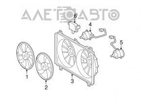 Motorul ventilatorului de răcire dreapta pentru Lexus GS300 GS430 06-07.