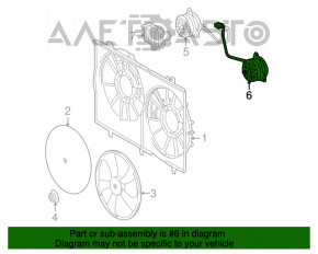 Мотор вентилятора охлаждения левый Lexus RX450h 10-15