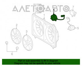 Motorul ventilatorului de răcire dreapta pentru Lexus LS460 07-12