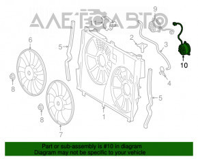 Motorul ventilatorului de răcire stânga pentru Lexus RX350 16-22