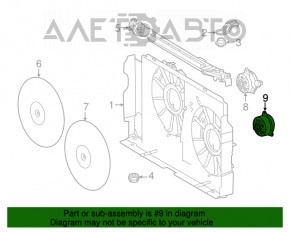 Мотор вентилятора охлаждения левый Toyota Rav4 13-18