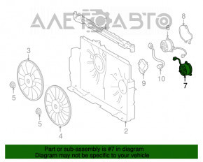 Motorul ventilatorului de răcire stânga pentru Toyota Rav4 13-18 hibrid.