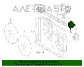 Motorul ventilatorului de răcire dreapta Toyota Rav4 13-18 hibrid.