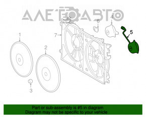 Motorul ventilatorului de răcire stânga Toyota Prius 50 16-