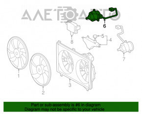 Motorul ventilatorului de răcire stânga pentru Lexus IS250 14-20