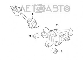 Reductorul frontal Mercedes X164 GL 3.7