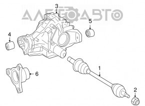 Привод полуось задняя левая Mercedes X164 GL W164 ML