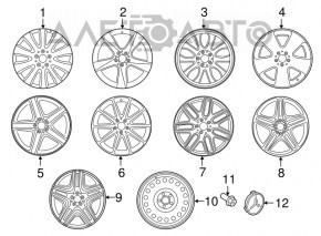 Roata de rezerva Mercedes W164 ML R18 155/90