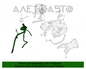 Заливная горловина топливного бака Mercedes W164 ML