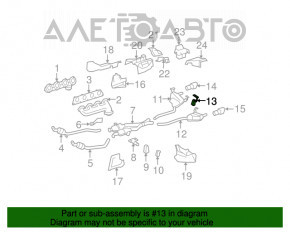 Кронштейн глушителя левый Mercedes W164 ML350