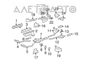 Кронштейн глушителя левый Mercedes W164 ML350