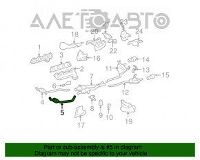 Convertor catalitic stânga Mercedes X164 GL ML 450 500 550