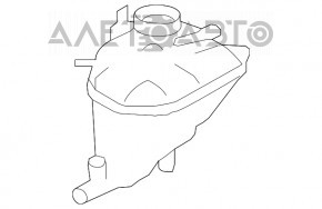 Rezervor de expansiune pentru răcire Mercedes X164 GL W164 ML cu capac