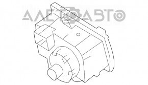 Управление фарами Mercedes W164 ML черн, липкий пластик