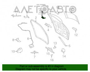 Петля двери багажника правая Mercedes W164 ML