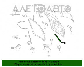 Amortizorul ușii portbagajului dreapta Mercedes W164 ML