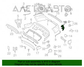 Reflectorul din spate al bara de protecție stânga Mercedes X164 GL