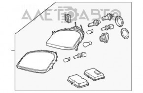 Far dreapta față Mercedes X164 GL asamblată