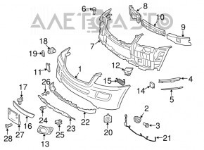 Capacul duzei de spălare a farurilor stânga Mercedes W164 ML nou aftermarket