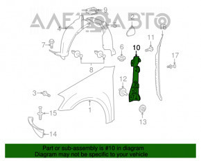 Fixare aripi dreapta Mercedes X164 GL