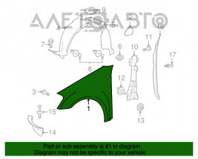 Крыло переднее левое Mercedes W164 ML