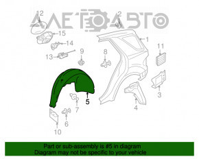 Aripa spate dreapta Mercedes W164 ML