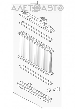 Radiatorul de răcire a apei pentru Toyota Camry v55 15-17 3.5 SUA