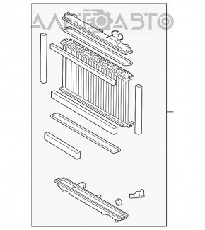 Radiator de răcire apă Lexus GS300 GS350 GS450h 06-11