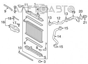 Radiator de răcire apă Lexus ES350 13-18